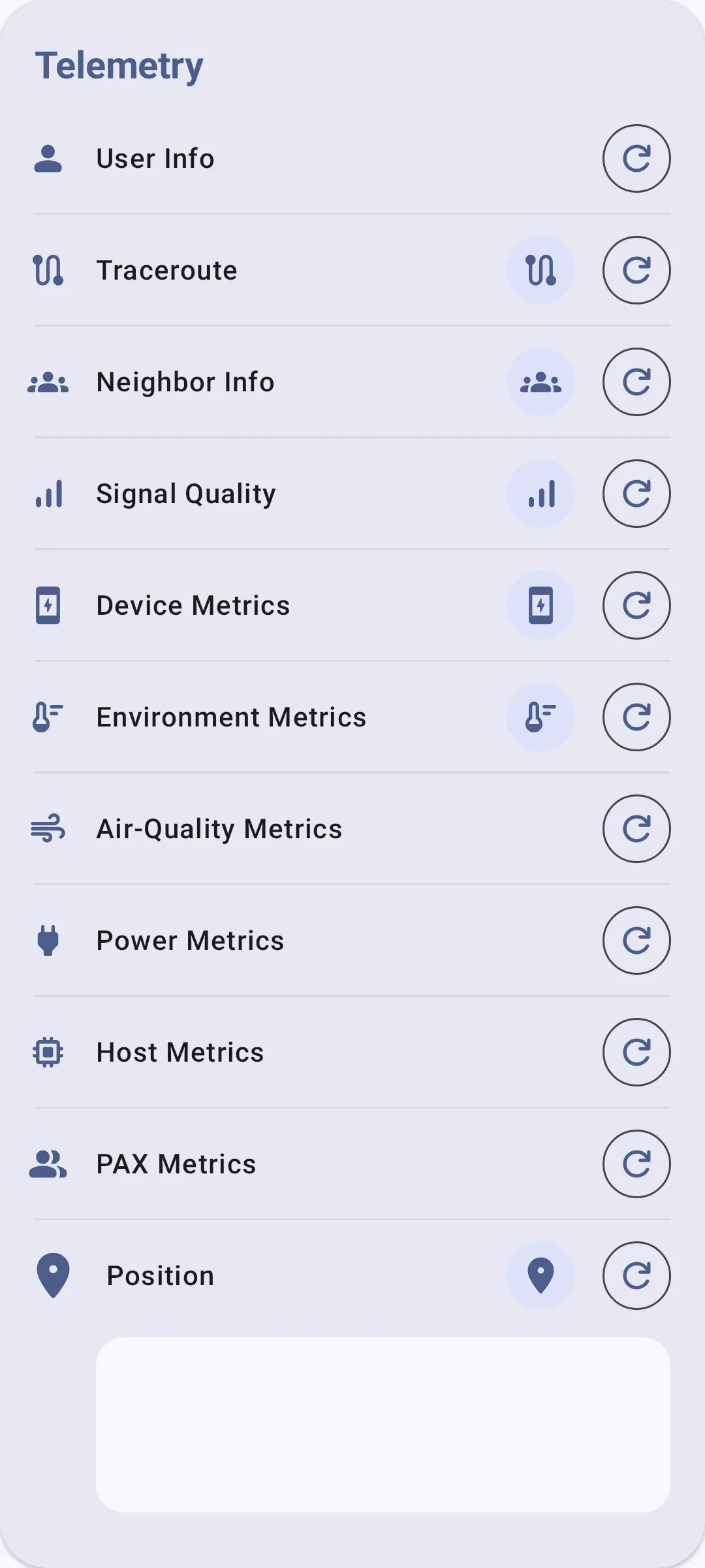Telemetry actions